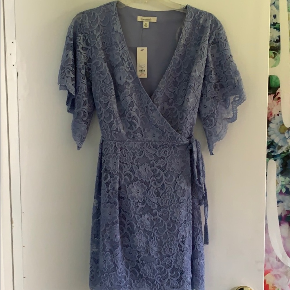 Short Sleeve Wrap Dress
